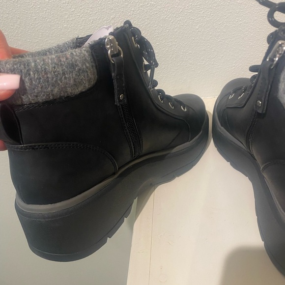 Dr Scholl’s Women’s Max Alpine Ankle Winter Boots Black Wedge Style New size 10 - Picture 14 of 16
